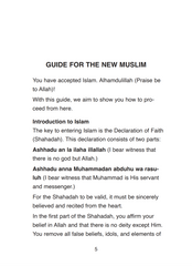 Guide for the new Muslim