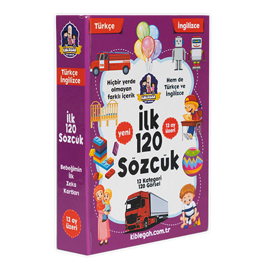 İlk 120 Sözcük (Türkçe - İngilizce) Eğitim Seti