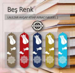 Lalezar Ahşap Kitap Ayracı Model 2