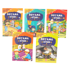 Renklerle Güzel Dinim Boyama Kitabı Set (5 Kitap)