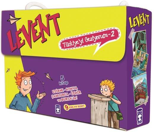  Levent Türkiye'yi Geziyorum 2 Set - (5 Kitap)