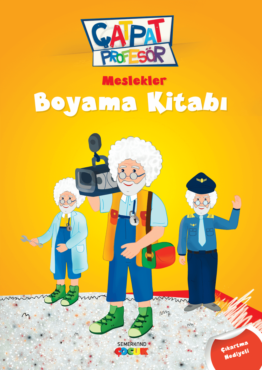 Çatpat Profesör Meslekler Boyama Kitabı | Hasan Nihat Sütçü